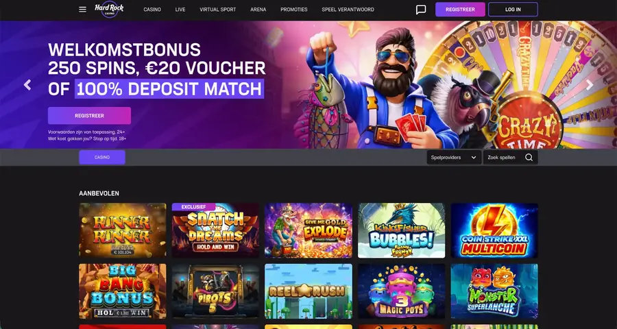 Hard Rock Casino website