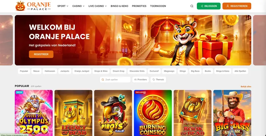 Oranje Palace website